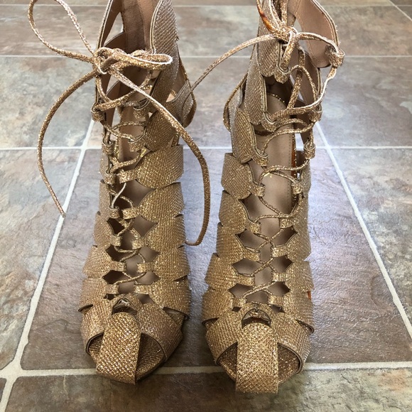 LILIANA HIGH HEEL GLITTER BOOTIES SIZE: 9.0 - Picture 3 of 15